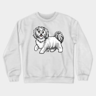 Dog - Shih Tzu - White Crewneck Sweatshirt